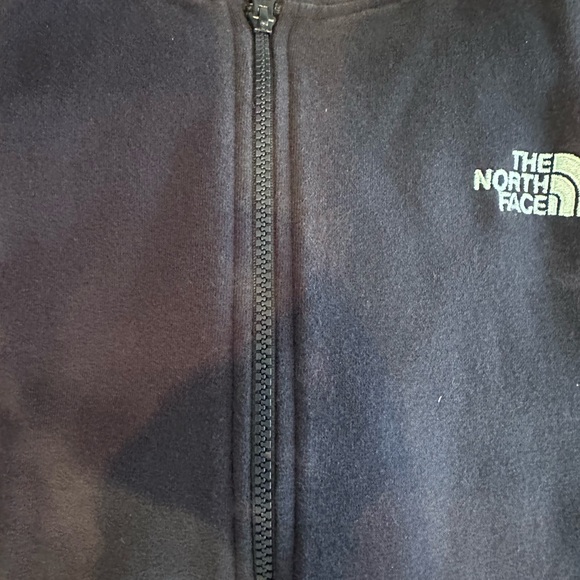The North Face blue zip up hoodie. Size Large. - Picture 2 of 5